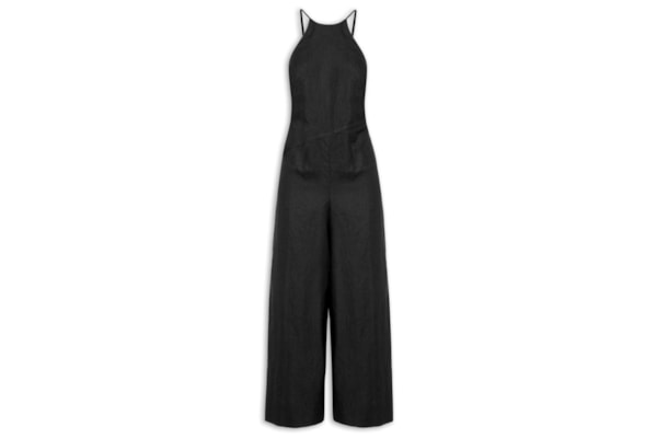 Macacão Feminino Enviesado - Preto