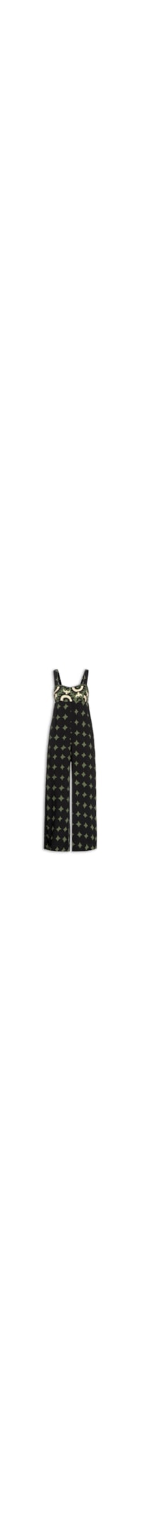 Macacão Feminino Estampa Catalina - Preto
