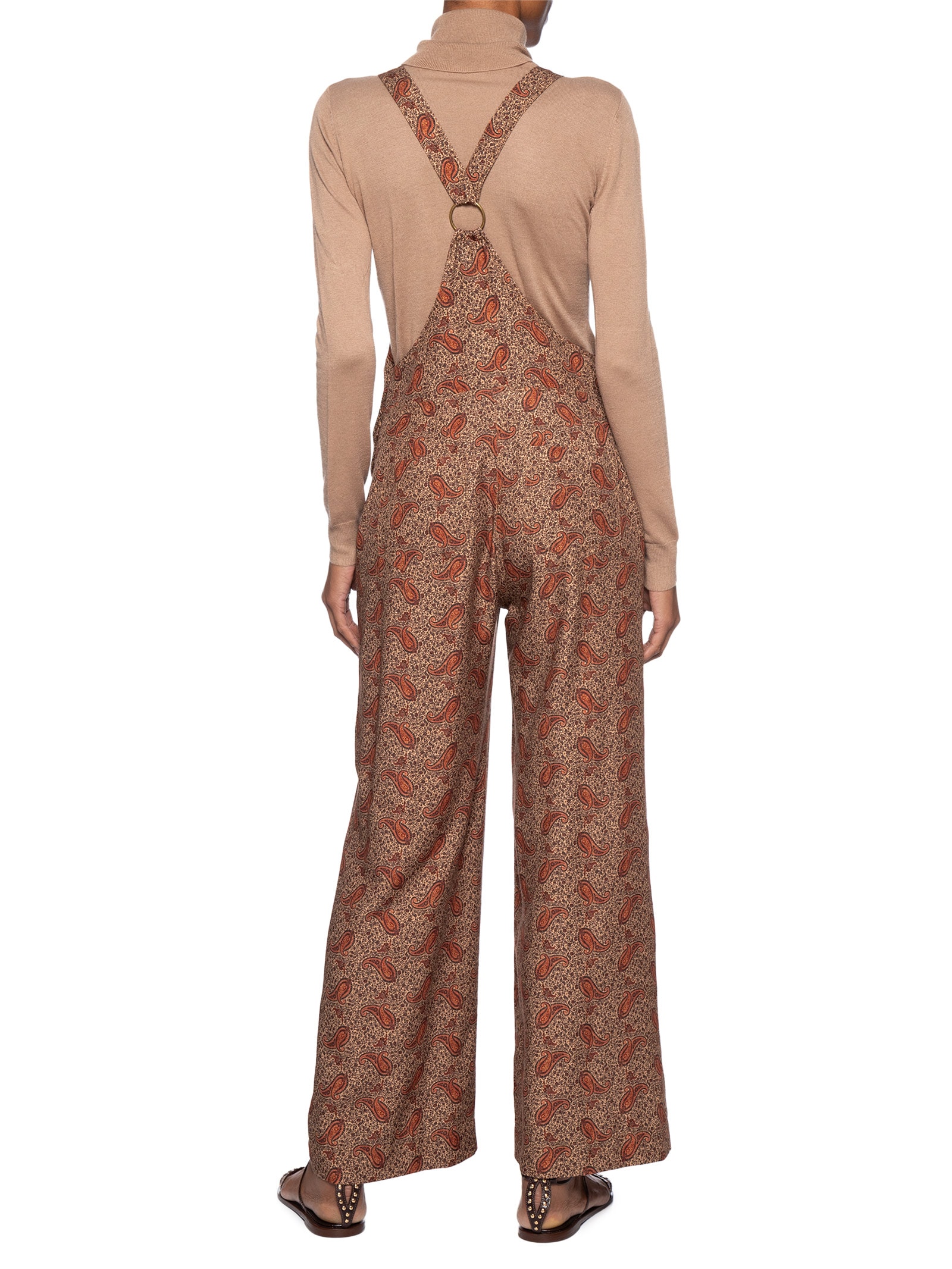 Macacão Feminino Estampa Maya Marrom Maria Filó