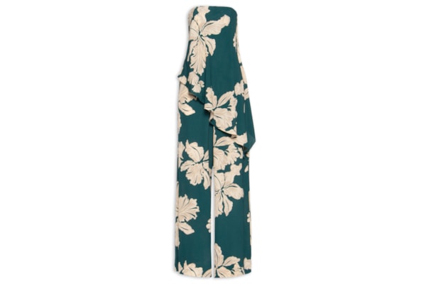 Macacão Feminino Estampa Pétala - Verde