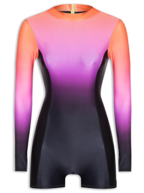 Macacão Feminino Estampado Pano – Roxo