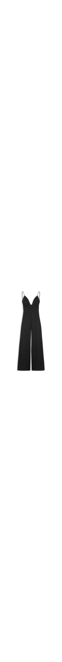 Macacão Feminino Estruturado Amplo - Preto