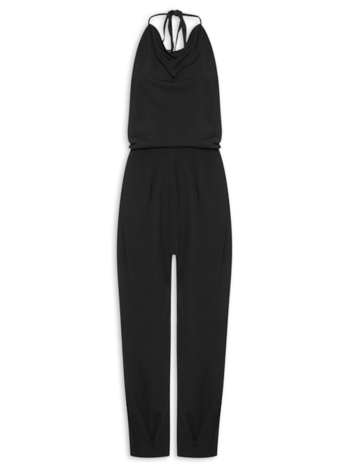 Macacão Feminino Estruturado Degagê – Preto