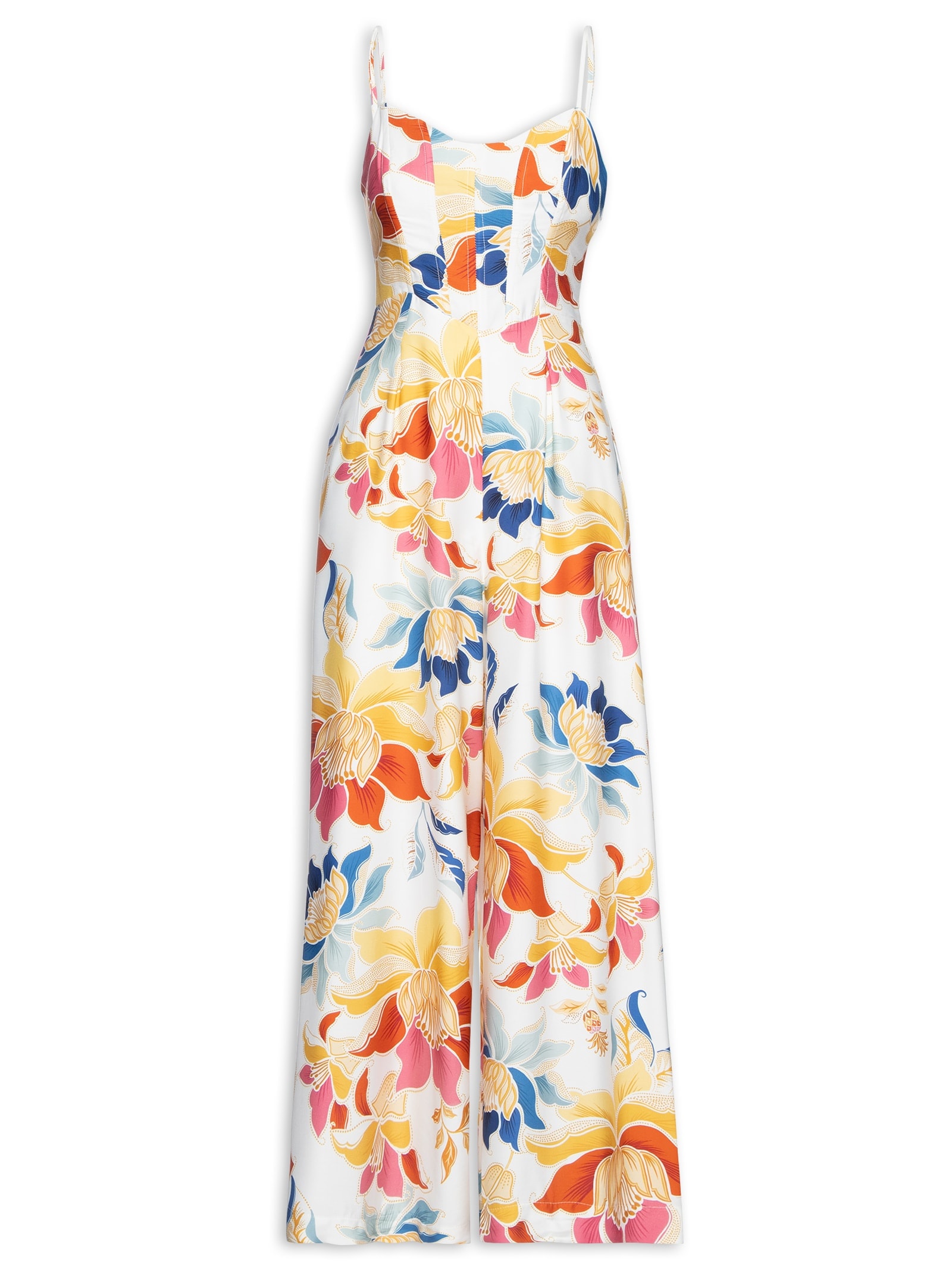 Macacão Feminino Floral Majestoso Amarelo  Farm