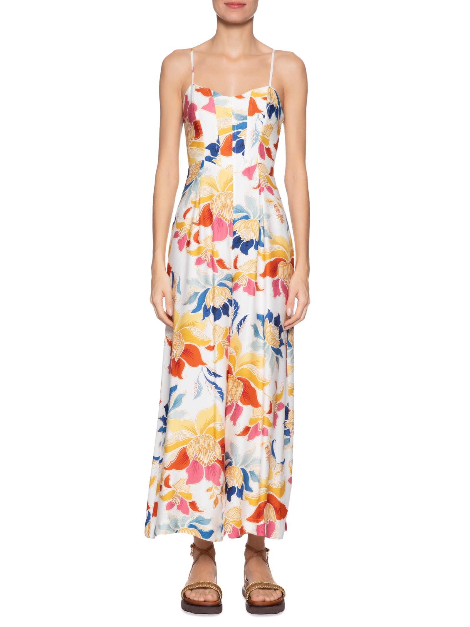 Macacão Feminino Floral Majestoso Amarelo  Farm