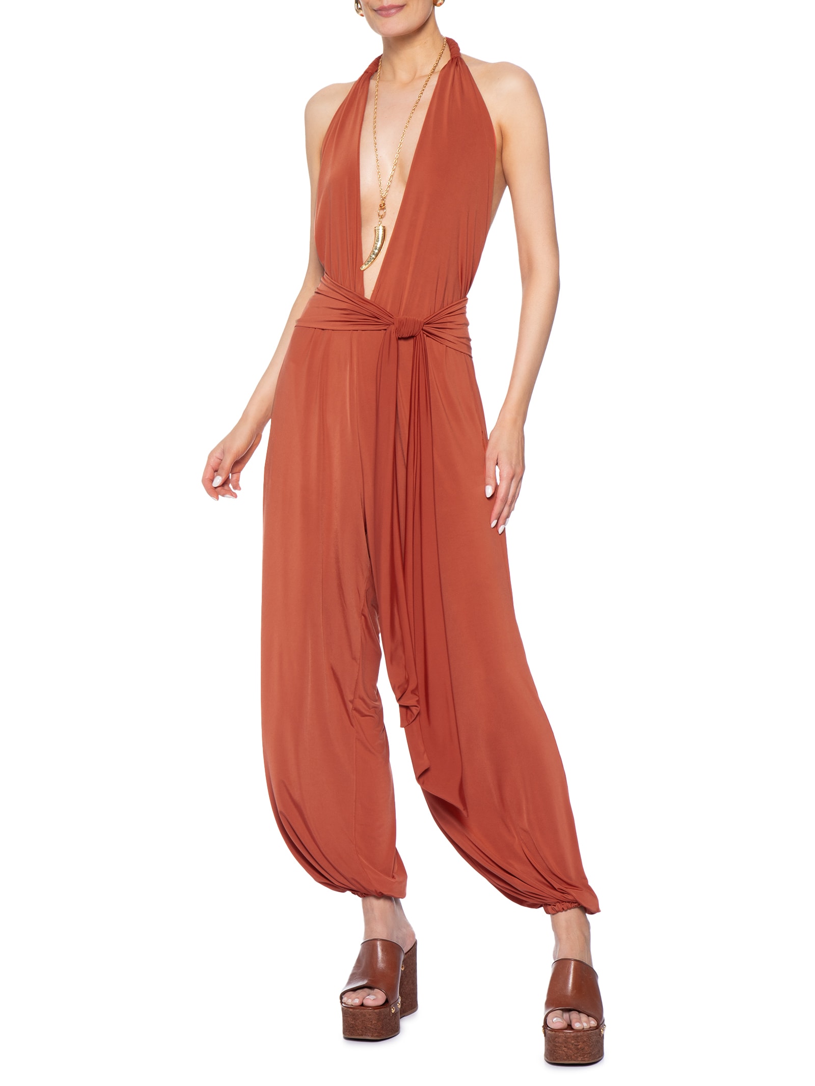 Macacão Feminino Frente Única Aladim Vermelho Animale