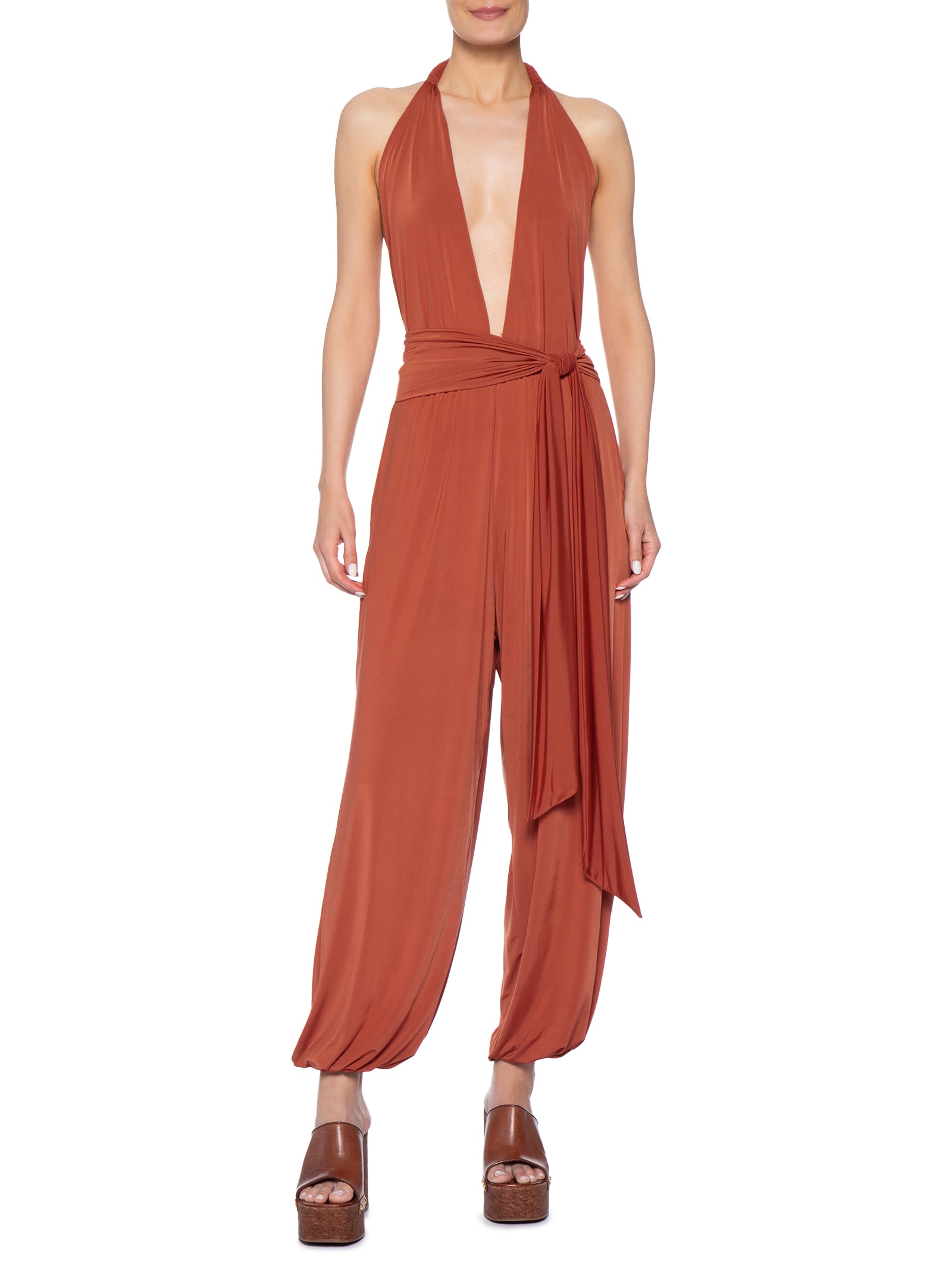Macacão Feminino Frente Única Aladim Vermelho Animale