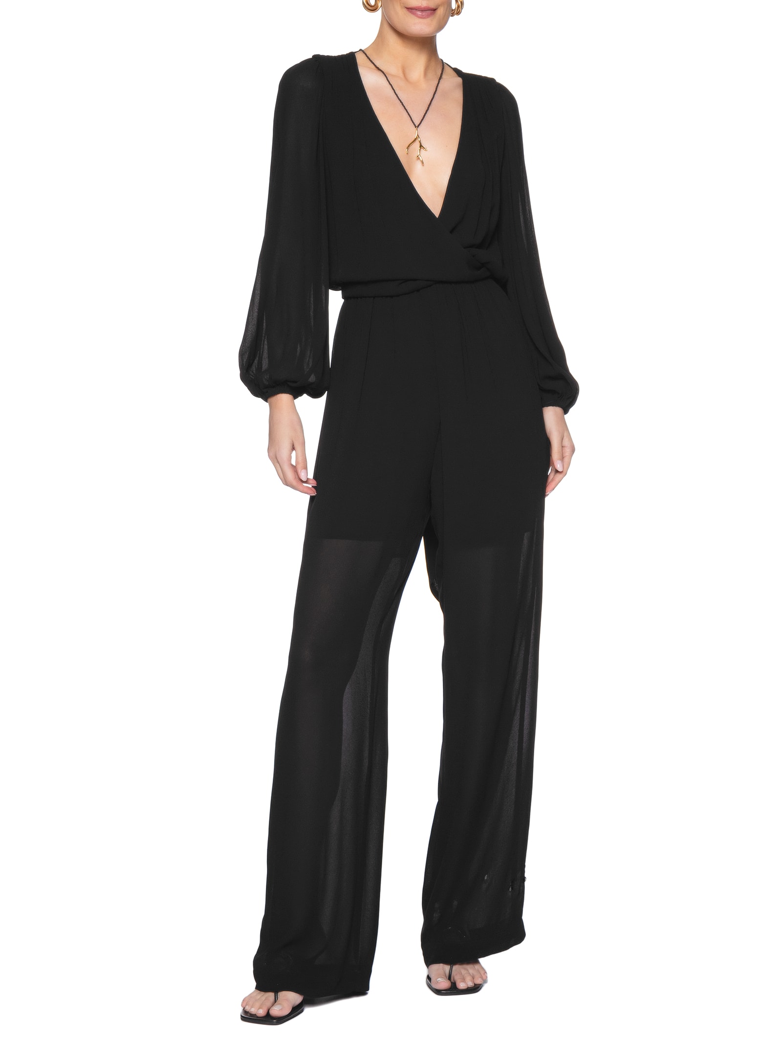 Macacão Feminino GGT Torção – Preto Maria Filó