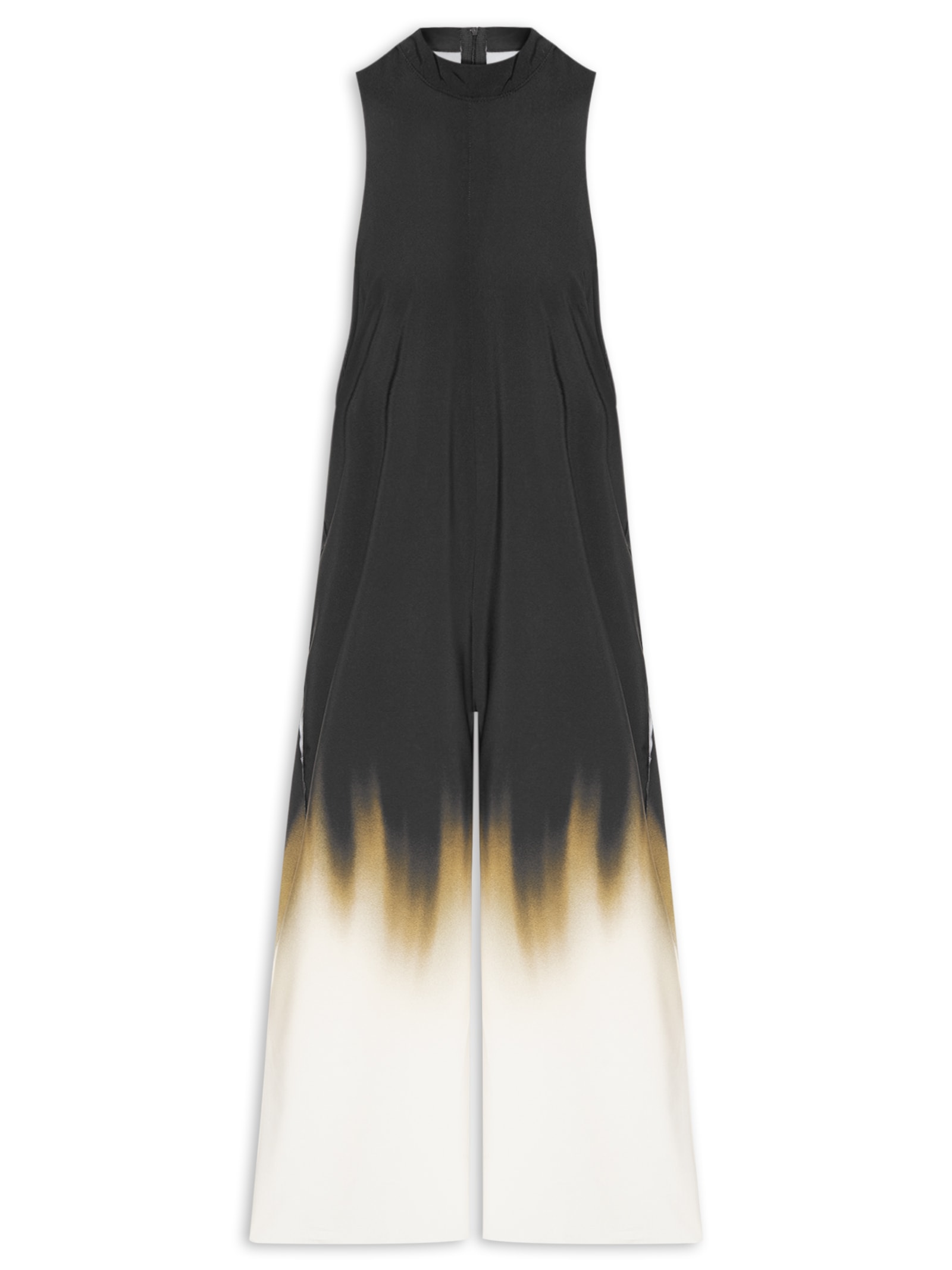 Macacão Feminino Gola Blurred Brown Superlight Preto Osklen