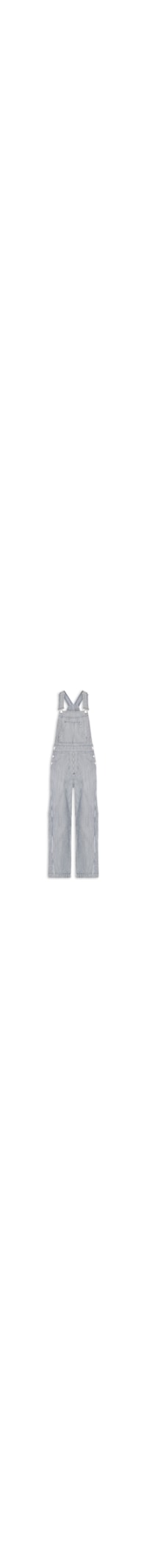 Macacão Feminino Jardineira Jeans Listra Navegar - Preto
