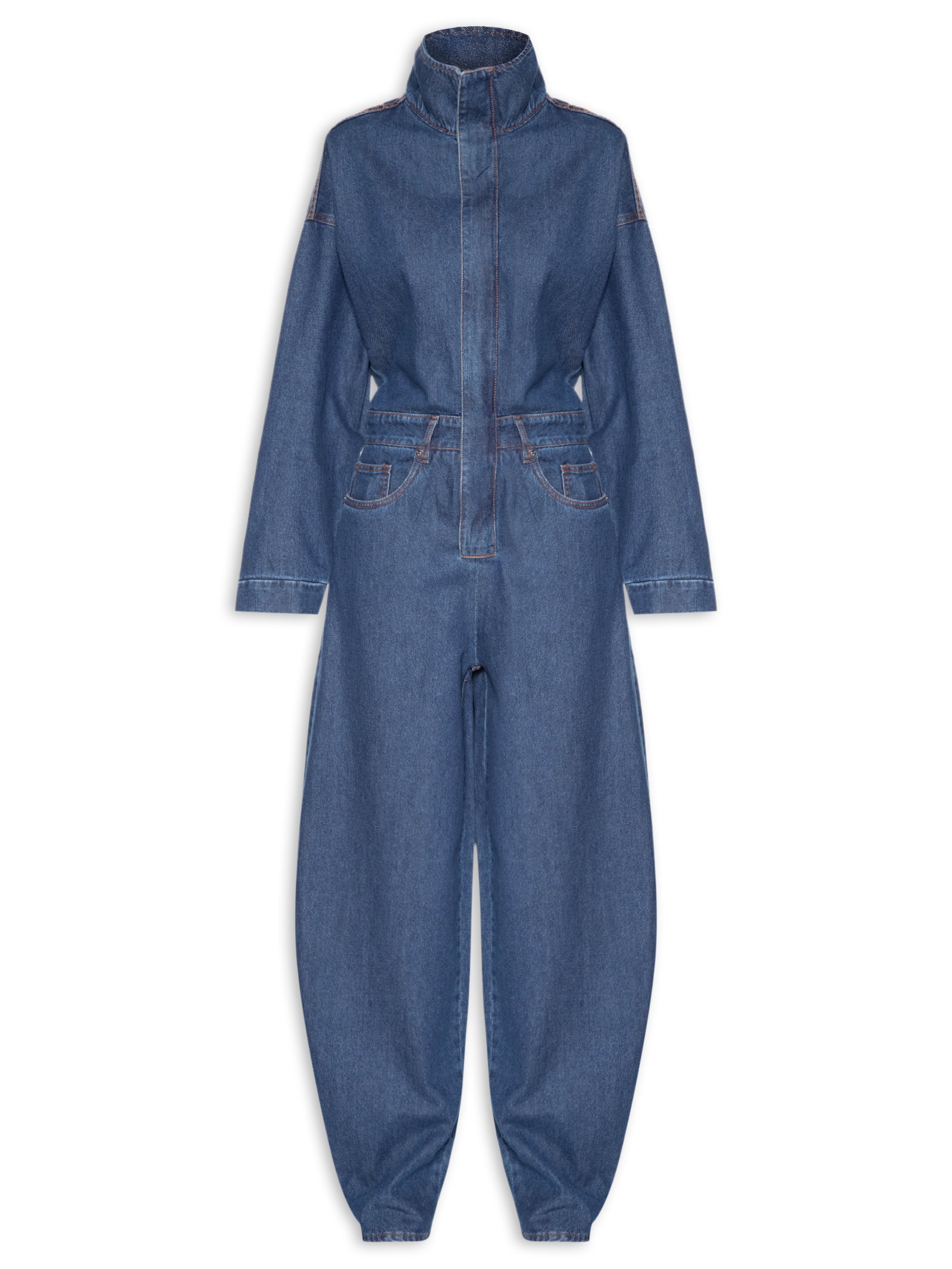 Macacão Feminino Jeans Baggy Azul Animale Jeans