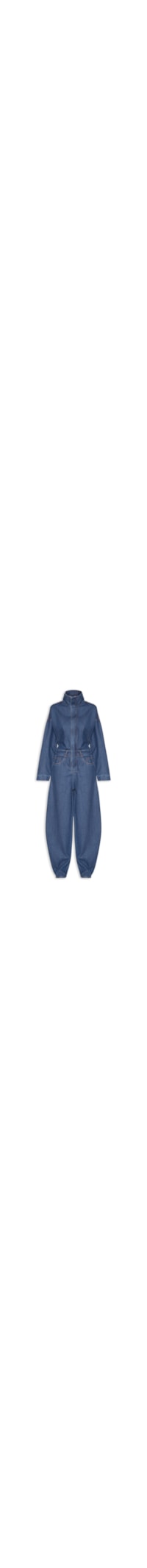 Macacão Feminino Jeans Baggy - Azul