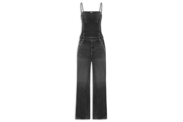 Macacão Feminino Jeans De-Vors Overalls - Preto
