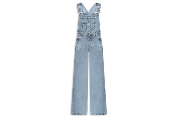 Macacão Feminino Jeans Perna Reta - Azul