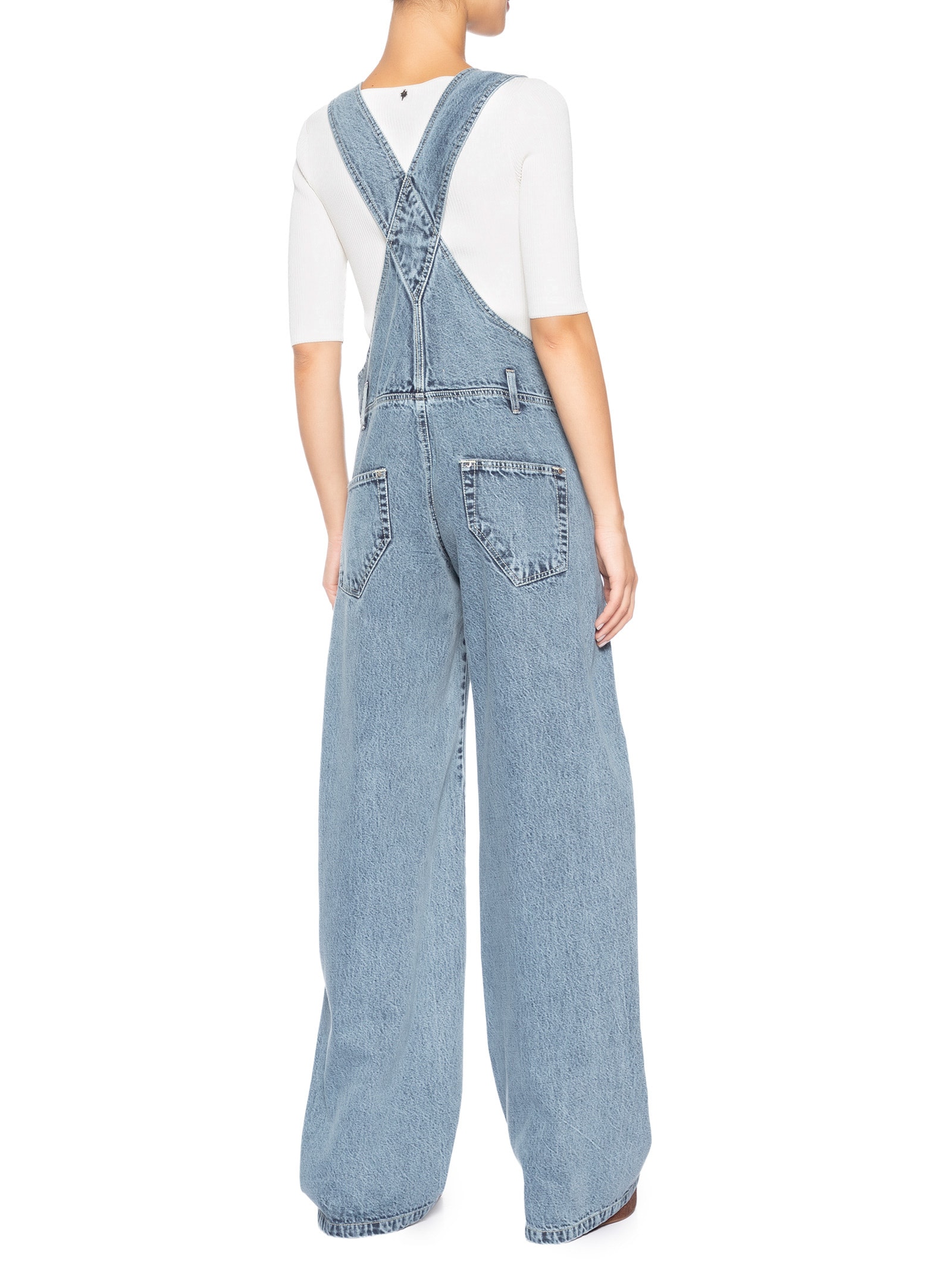 Macacão Feminino Jeans Perna Reta Azul Animale