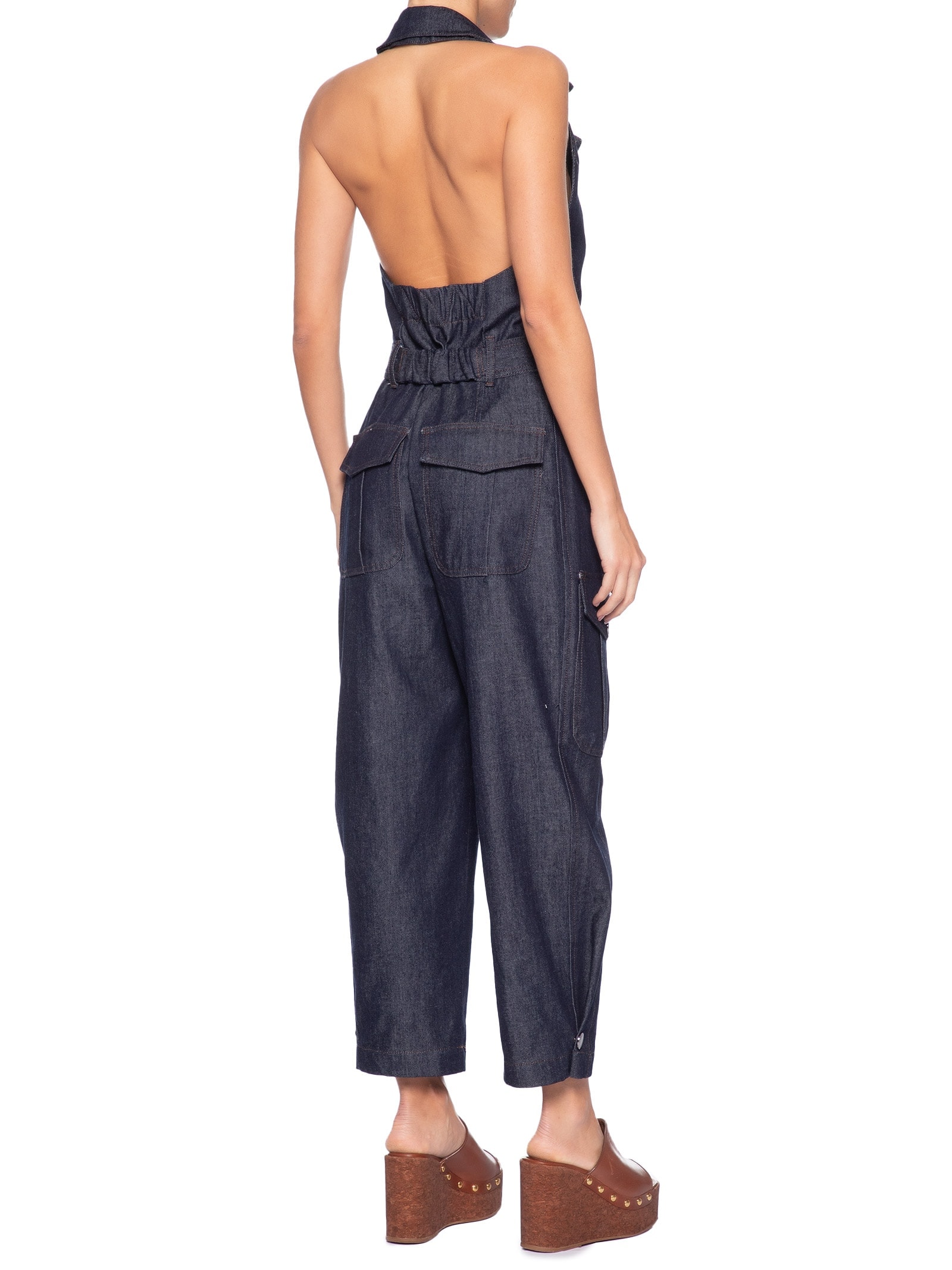 Macacão Feminino Jeans Raw Cinto Azul Animale
