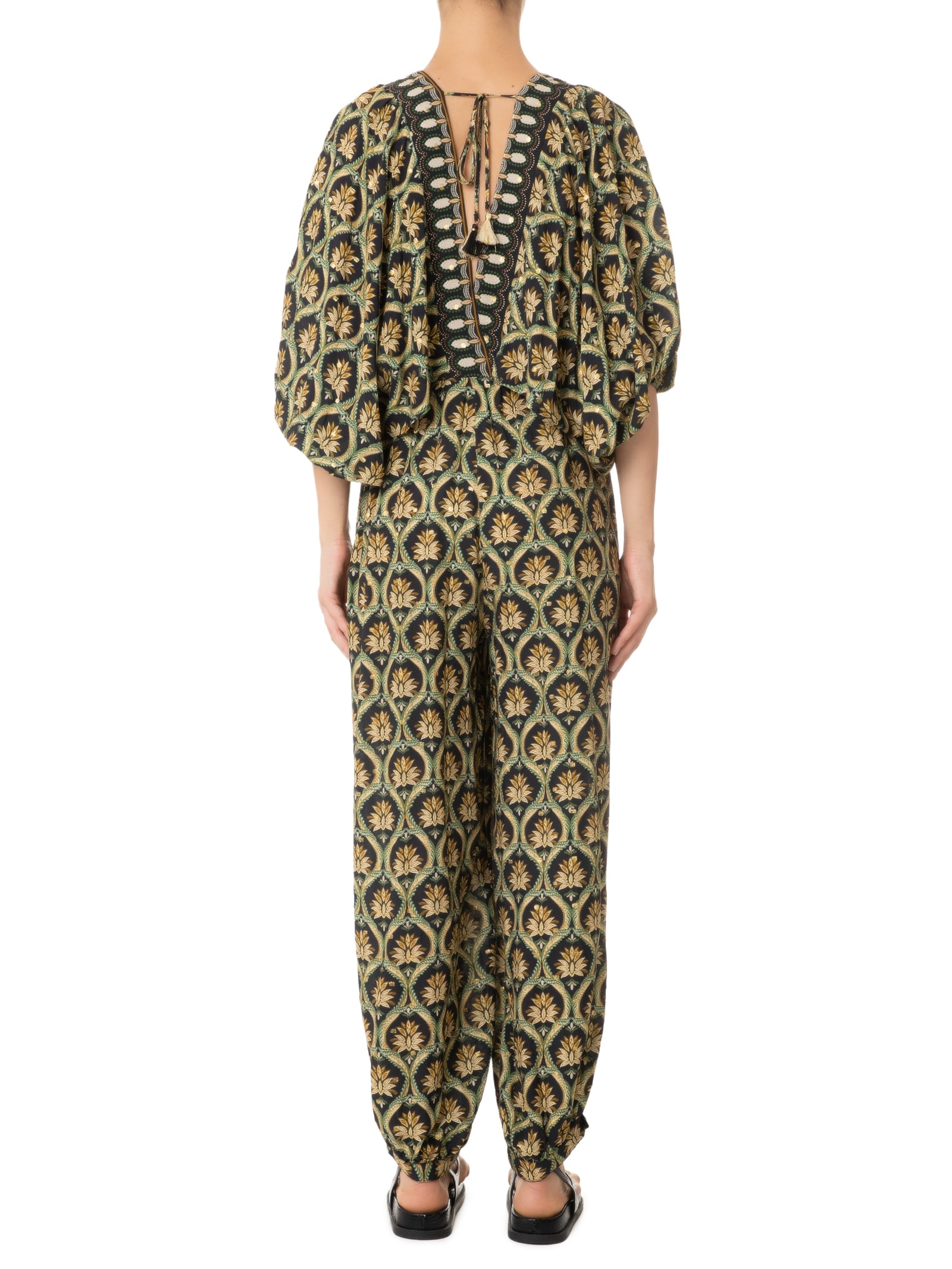 Macacão Feminino Joia Boho Preto Farm