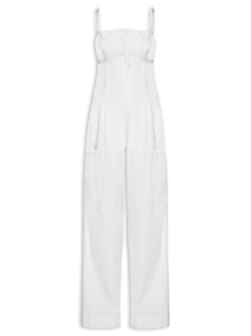 Macacão Feminino Linho – Off White