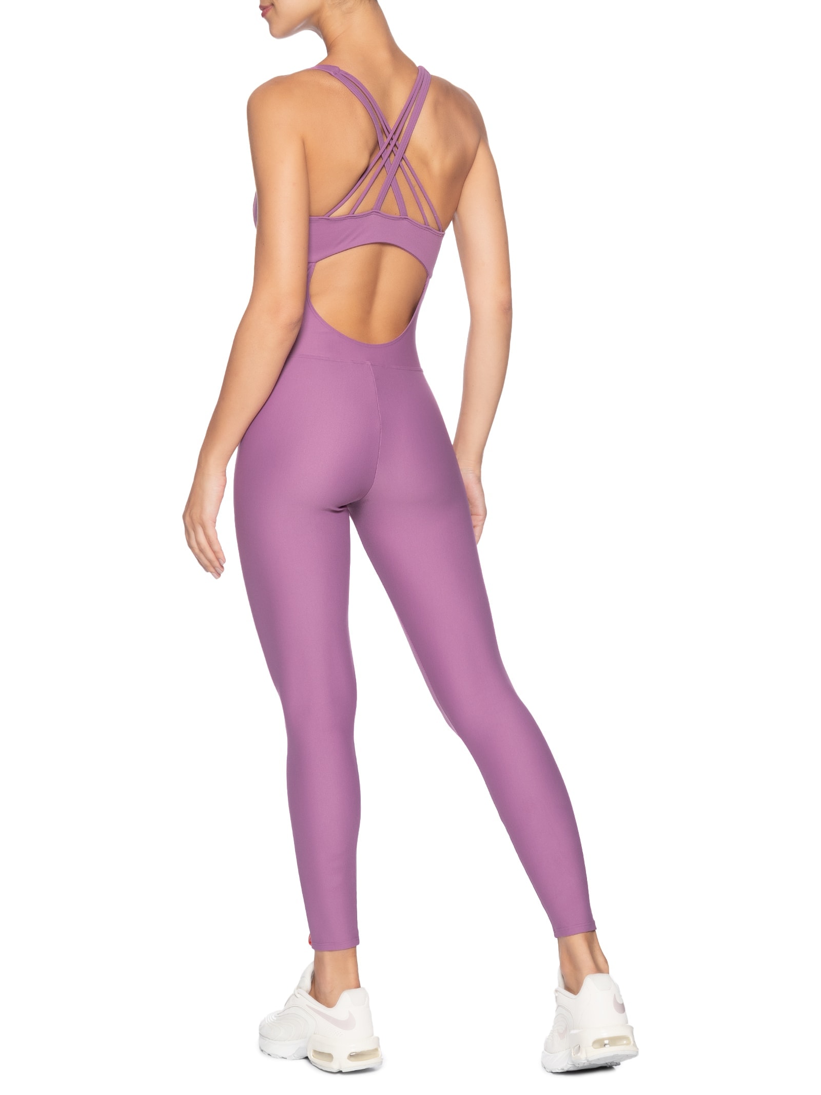 Macacão Feminino Liso Aura Roxo Body For Sure