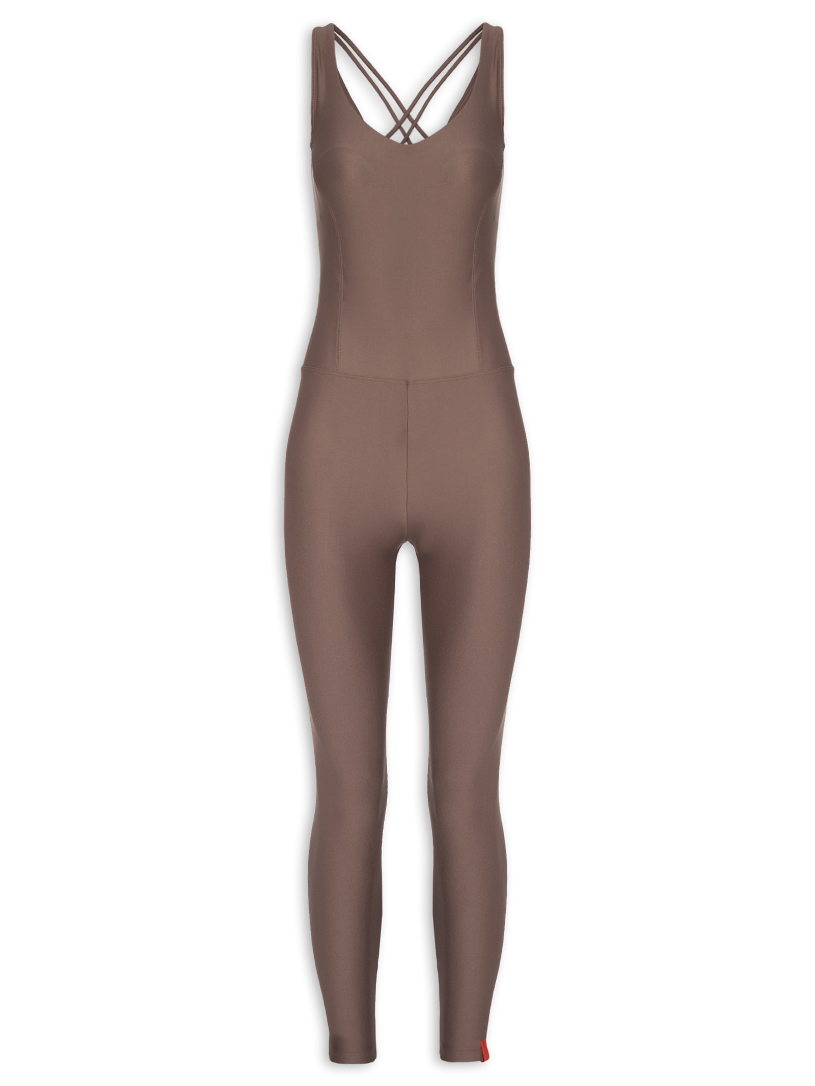 Macacão Feminino Liso Marrom Body For Sure