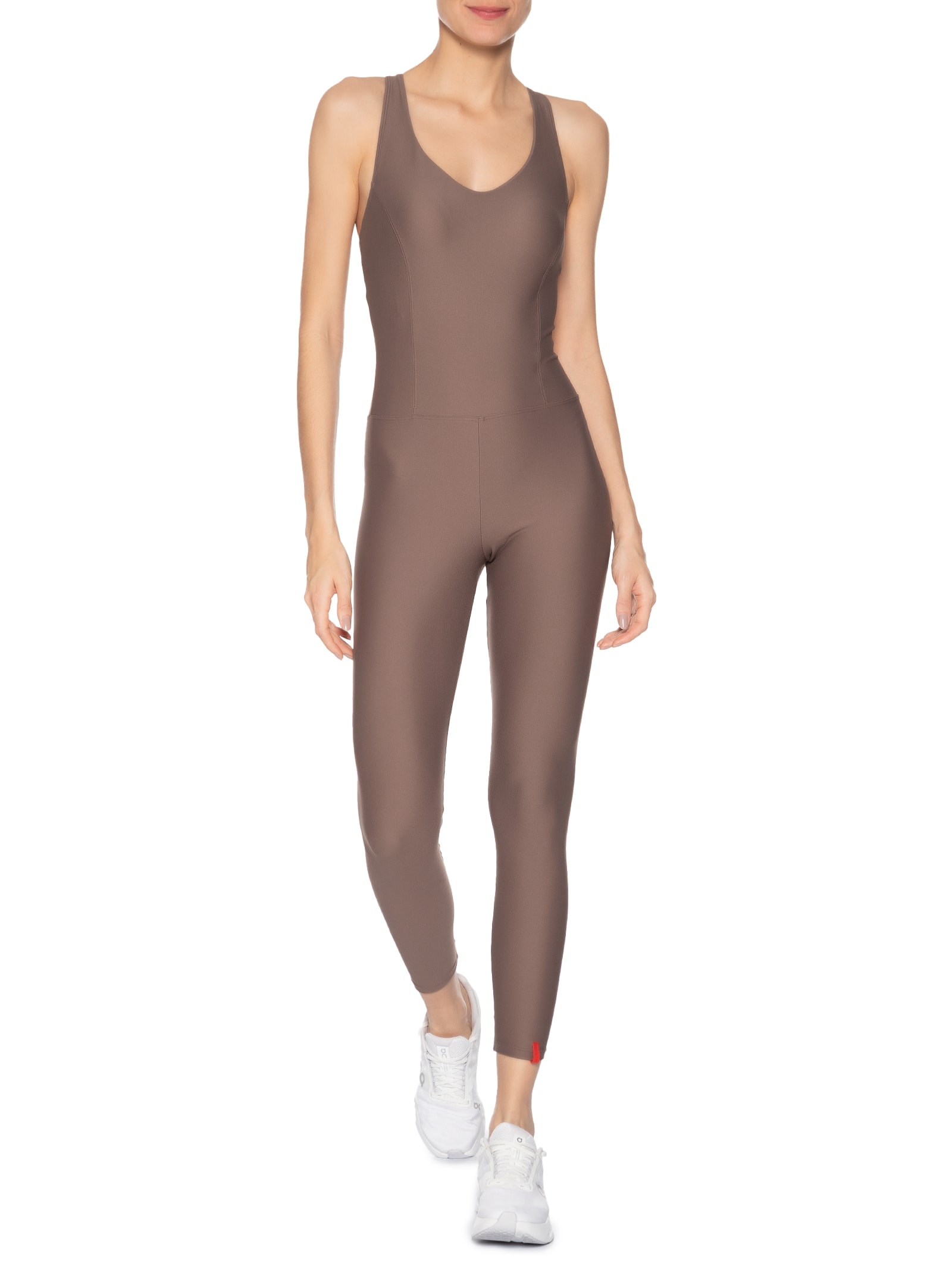 Macacão Feminino Liso Marrom Body For Sure