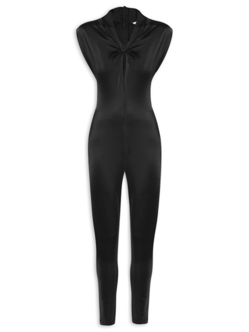 Macacão Feminino Liso – Preto