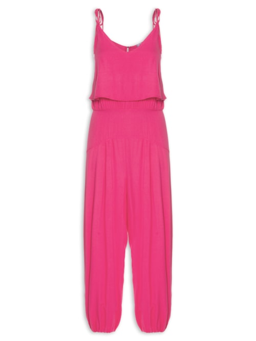 Macacão Feminino Liso – Rosa