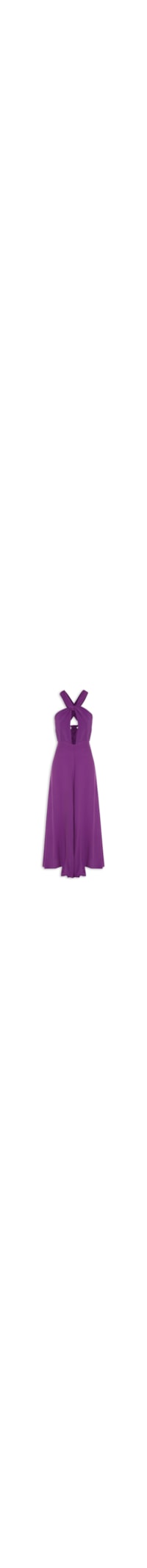 Macacão Feminino Longo Amarração - Roxo