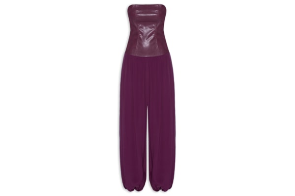 Macacão Feminino Longo Amplo - Vermelho