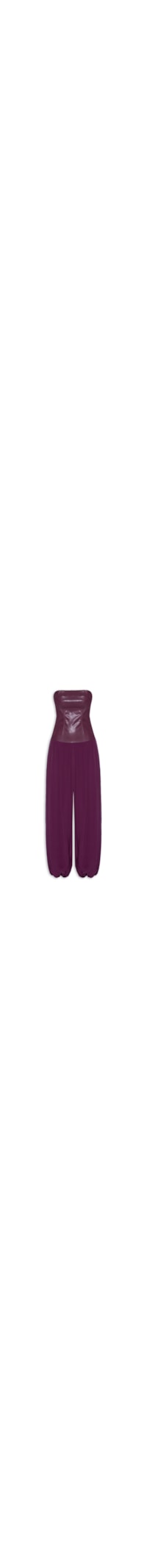 Macacão Feminino Longo Amplo - Vermelho