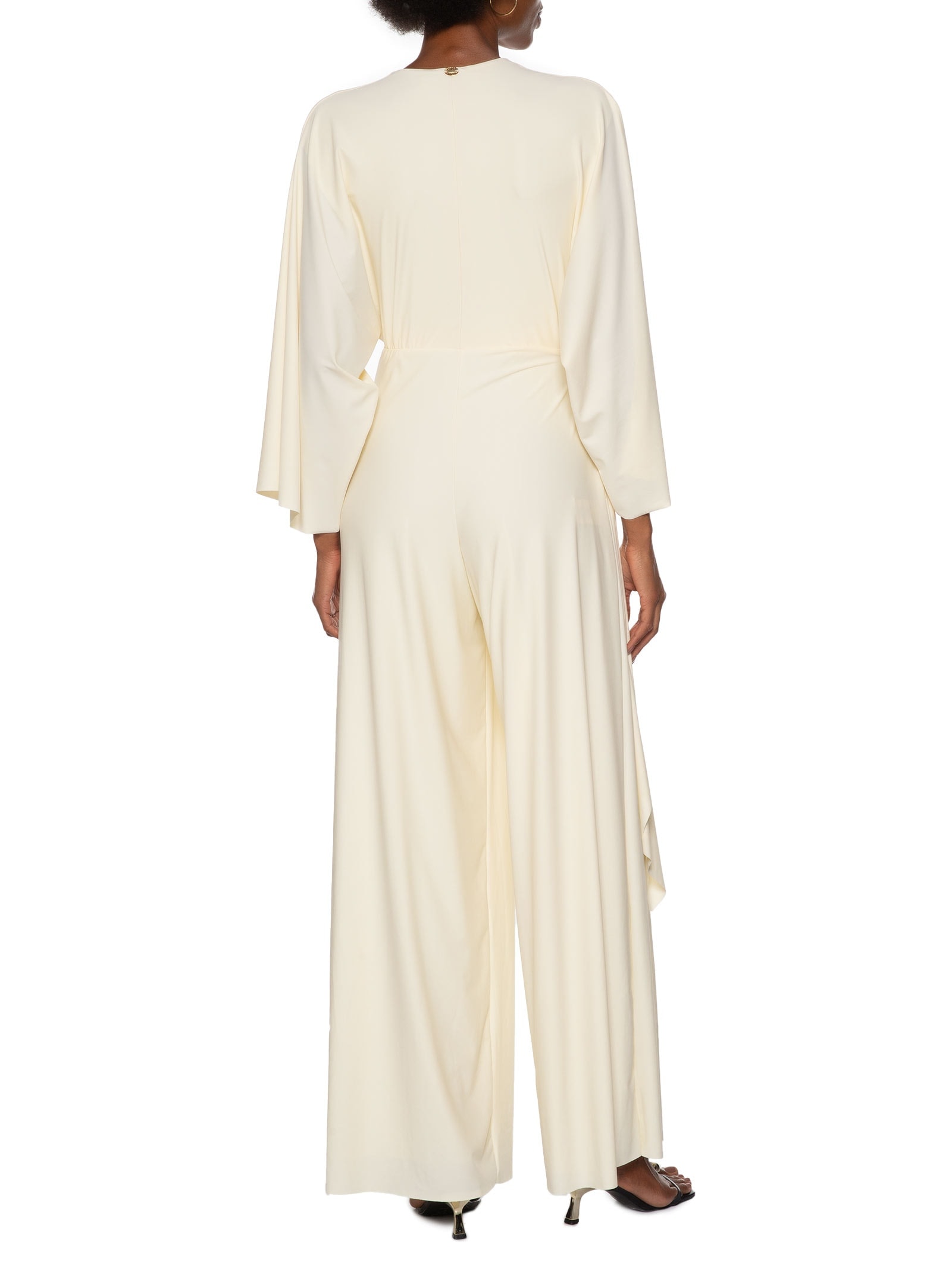 Macacão Feminino Longo Manga Média Branco Lança Perfume