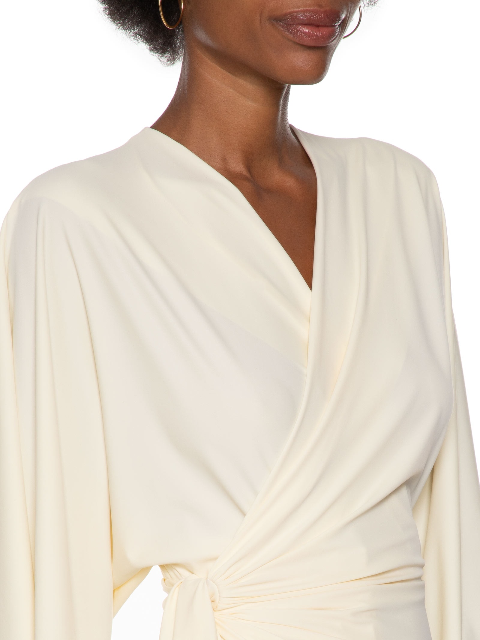 Macacão Feminino Longo Manga Média Branco Lança Perfume