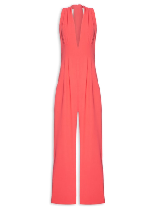 Macacão Feminino Longo Mistico Frente Única – Vermelho