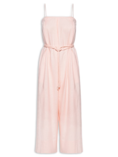 Macacão Feminino Loose Cambraia – Rosa