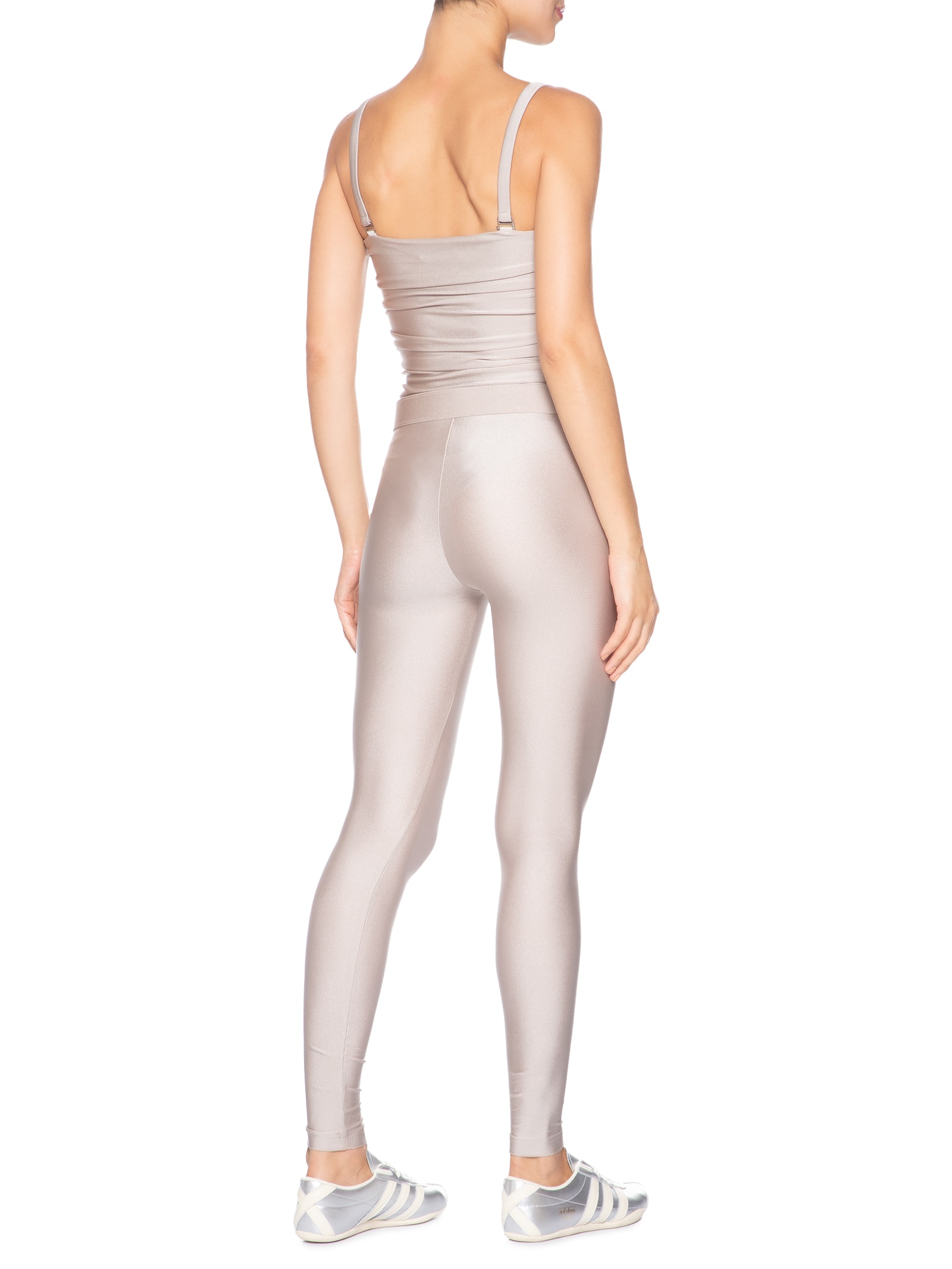 Macacão Feminino Lycra Estampado Bardot Oyster Prateado Forlegs