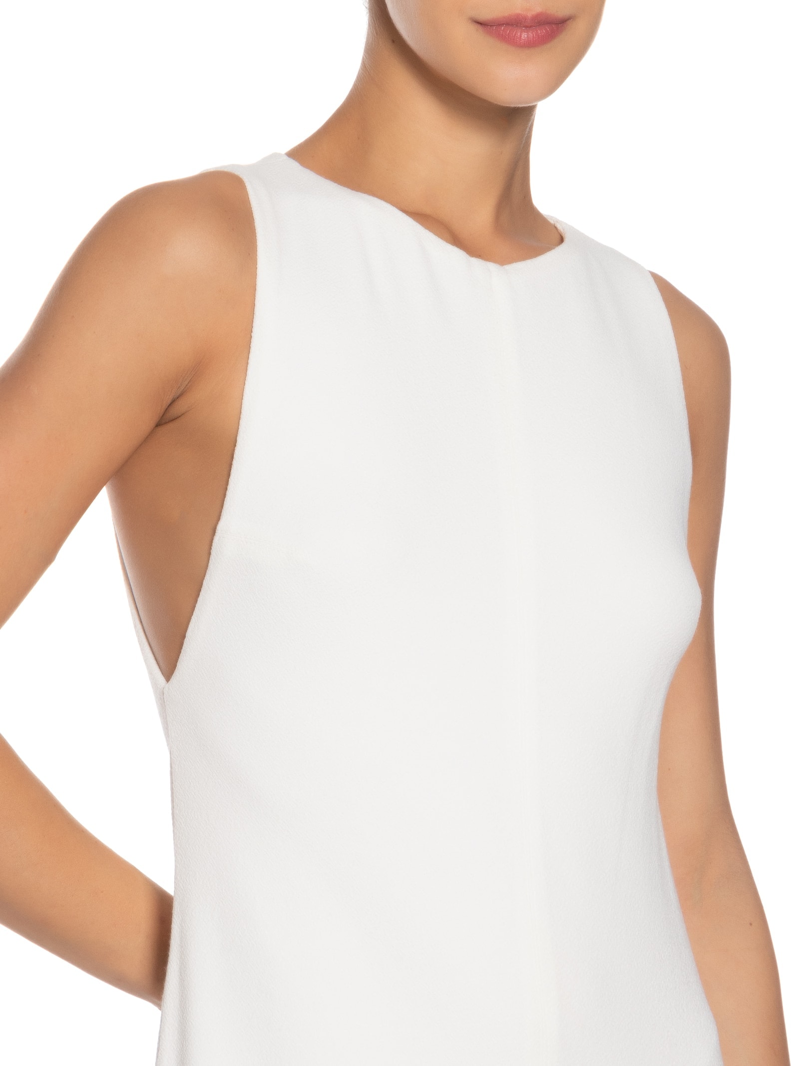 Macacão Feminino Malha Amplo Branco Animale
