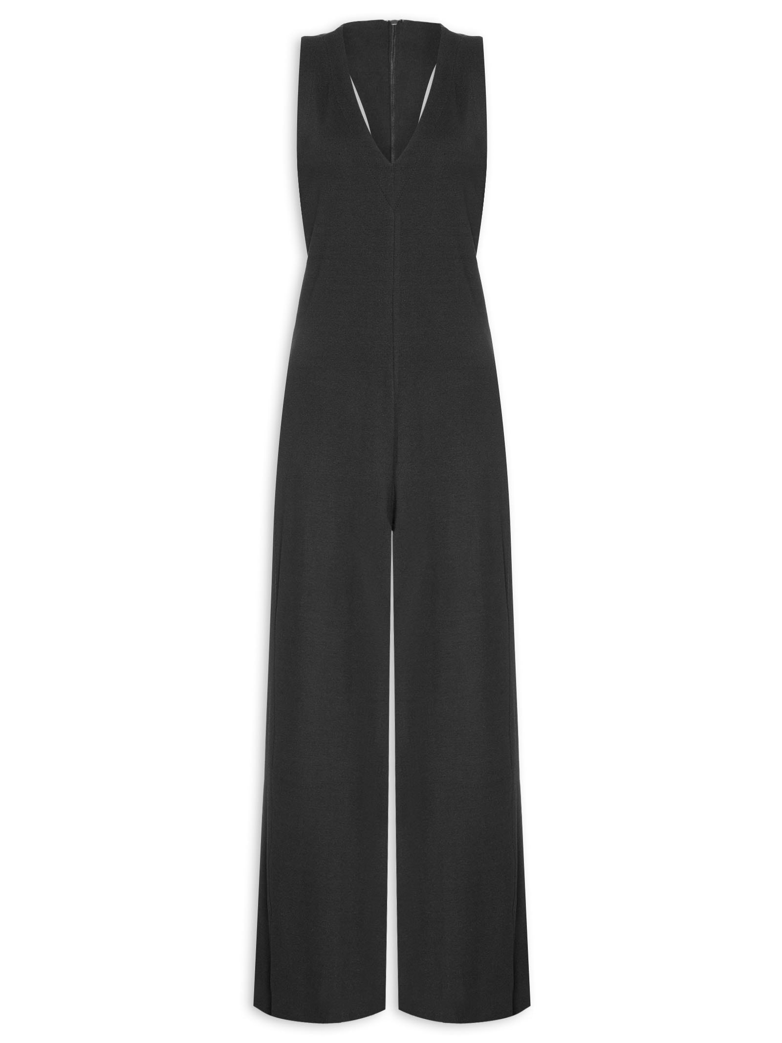 Macacão Feminino Malha Rústica Preto Osklen