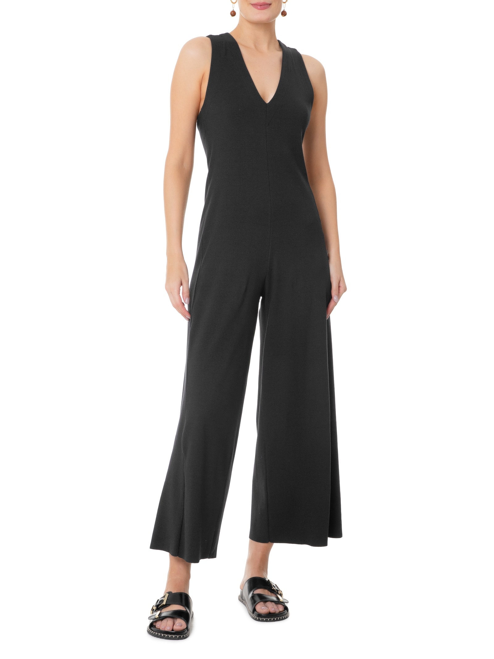 Macacão Feminino Malha Rústica Preto Osklen