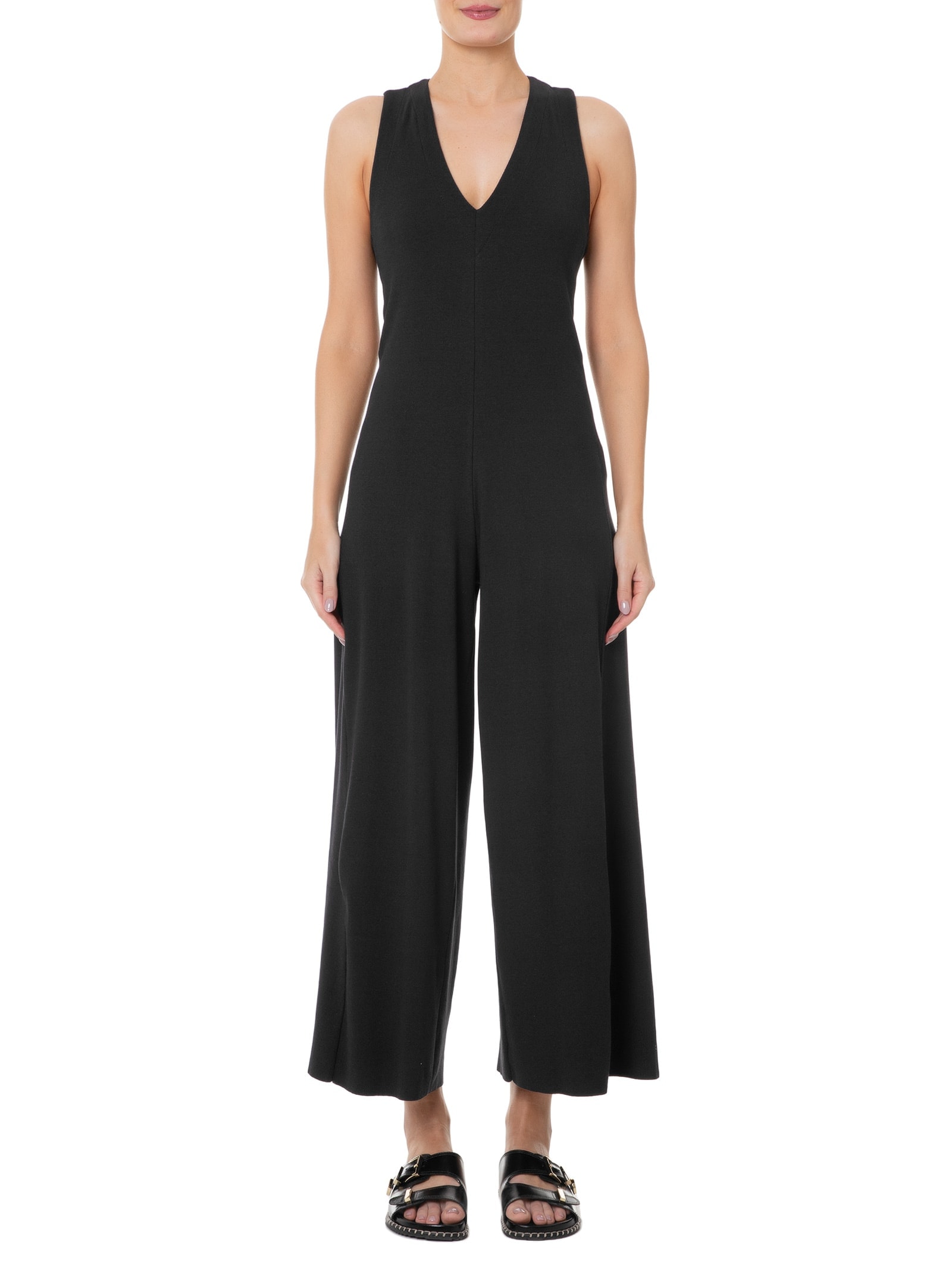 Macacão Feminino Malha Rústica Preto Osklen