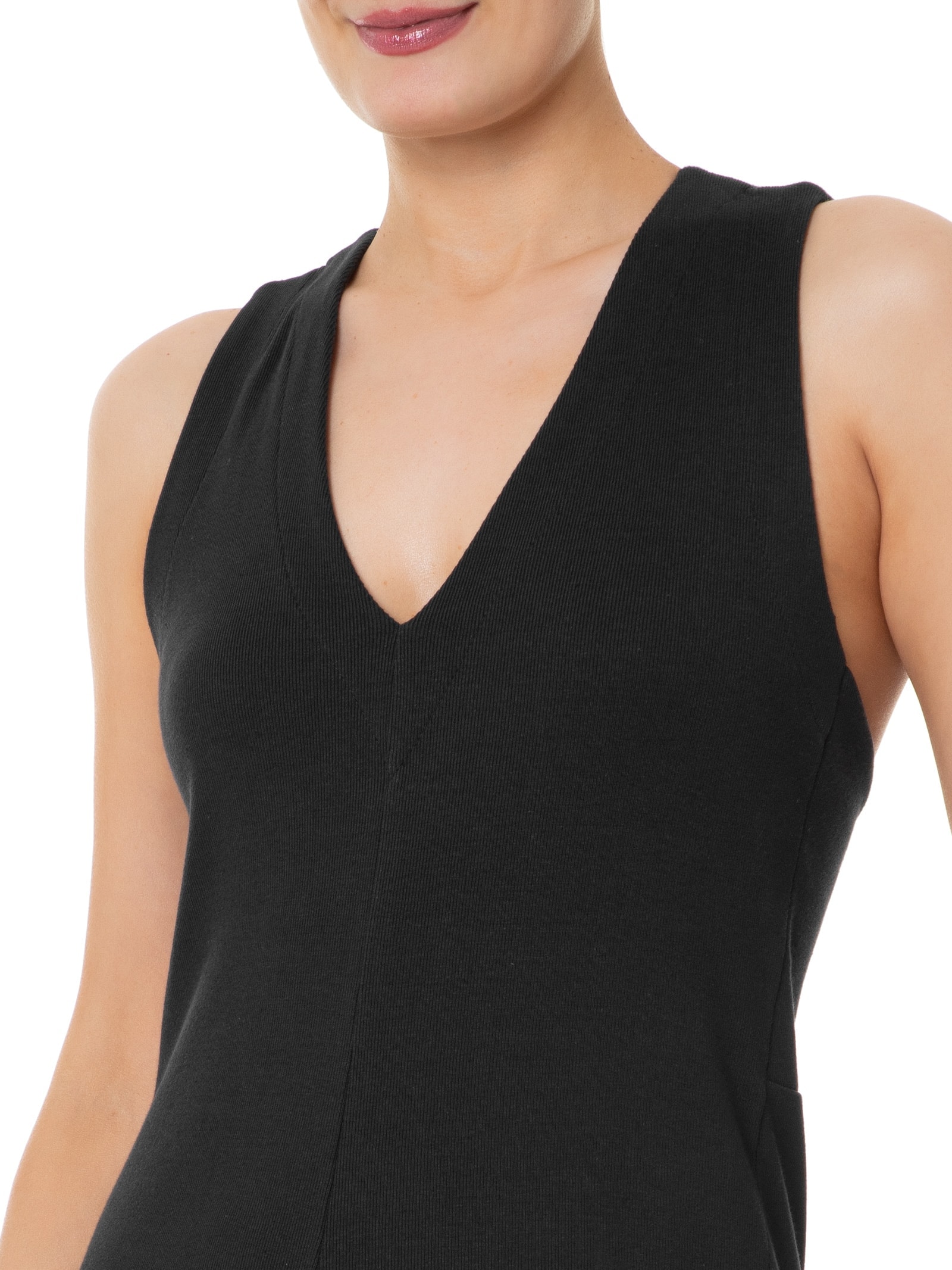 Macacão Feminino Malha Rústica Preto Osklen