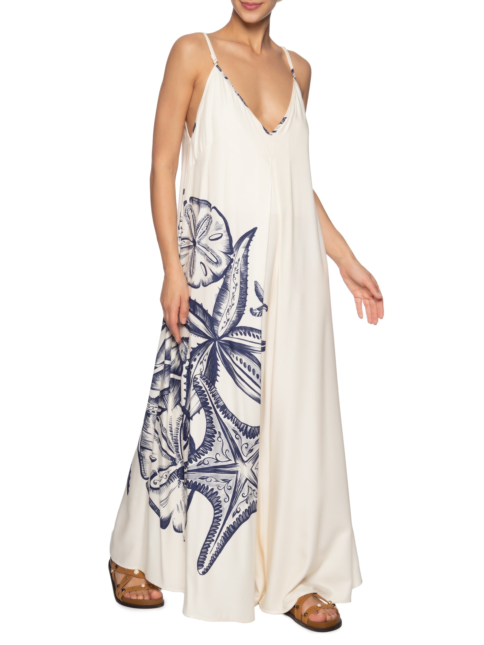 Macacão Feminino Mar De Estrelas Off White Farm