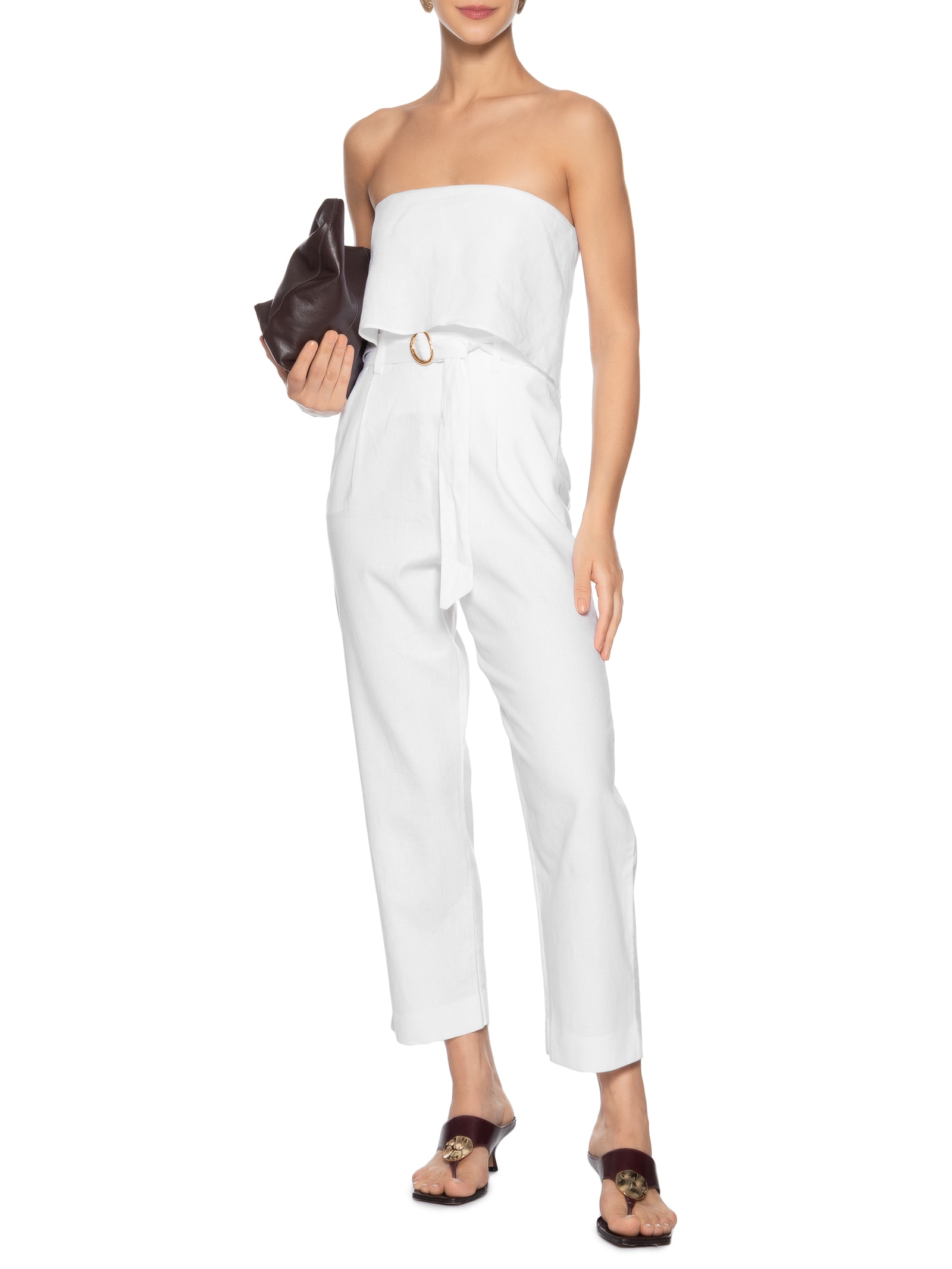 Macacão Feminino Marisa I Branco Le Lis