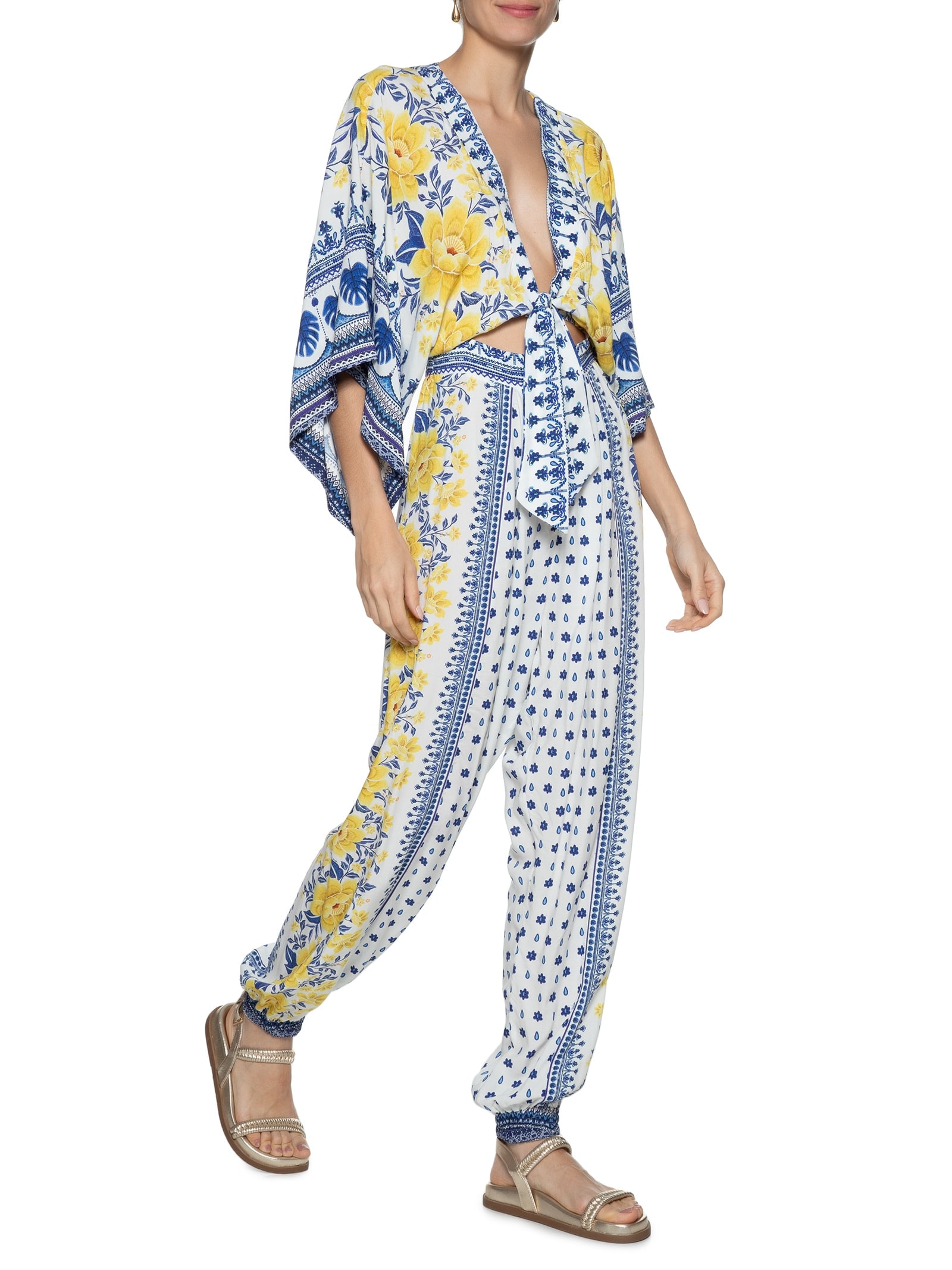 Macacão Feminino Mg Kimono Azulina Azul Farm