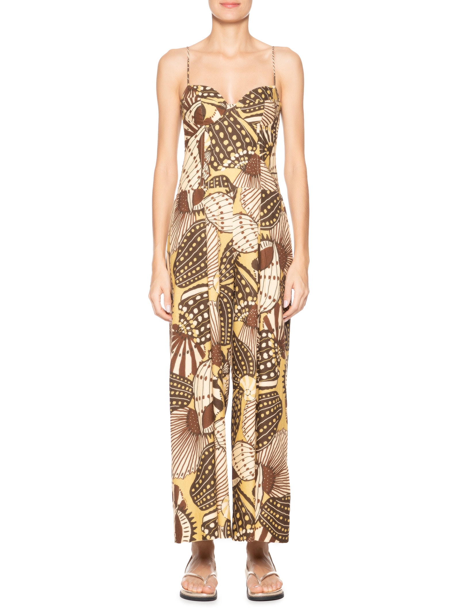 Macacão Feminino Mistura De Caju Marrom  Farm