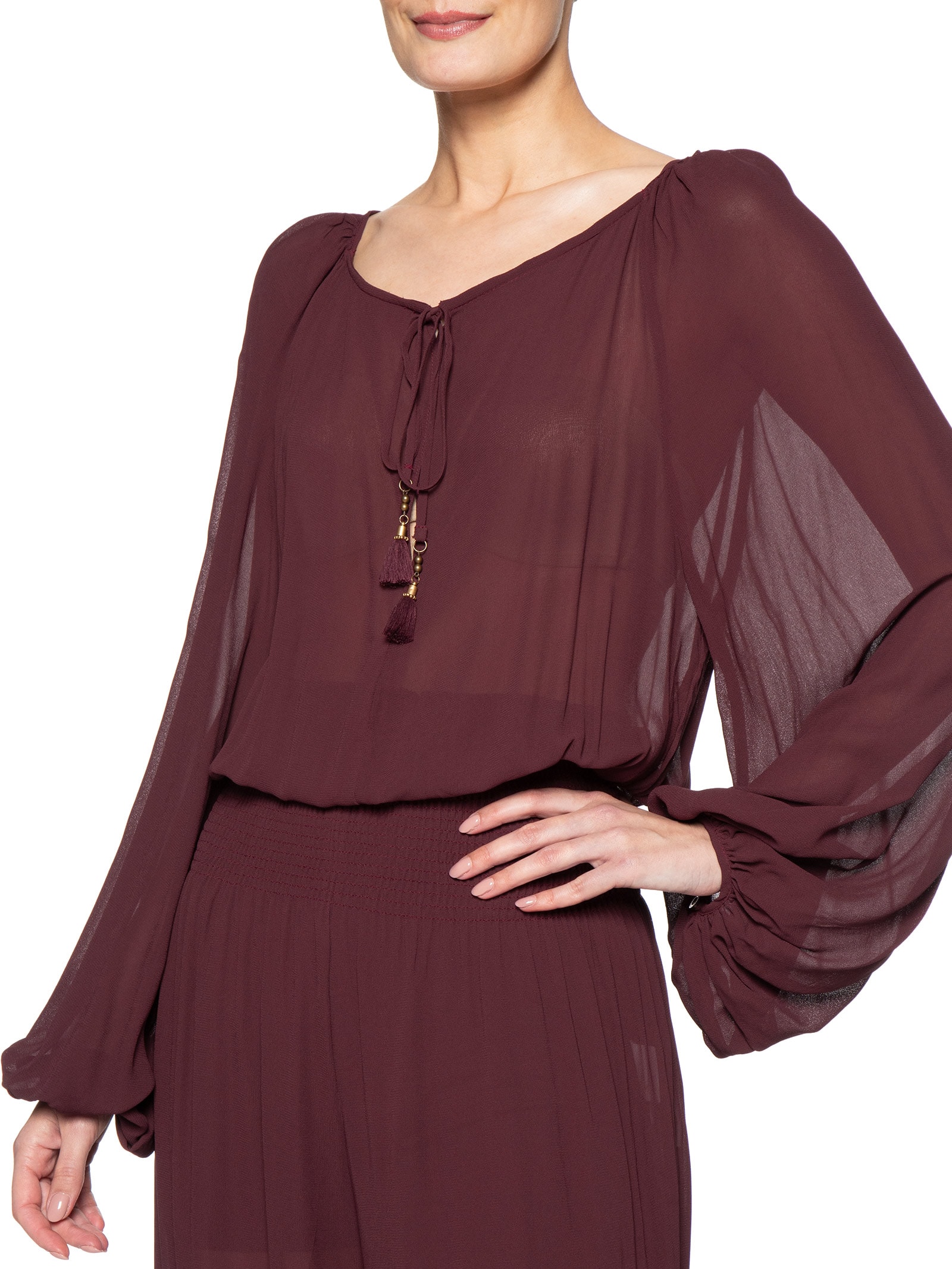 Macacão Feminino Pala GGT Lastex – Marrom Dress To
