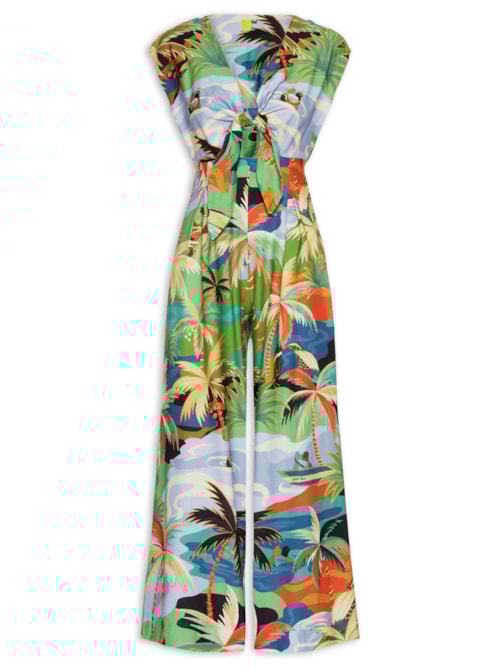 Macacão Feminino Pantalona Bem Querer – Verde