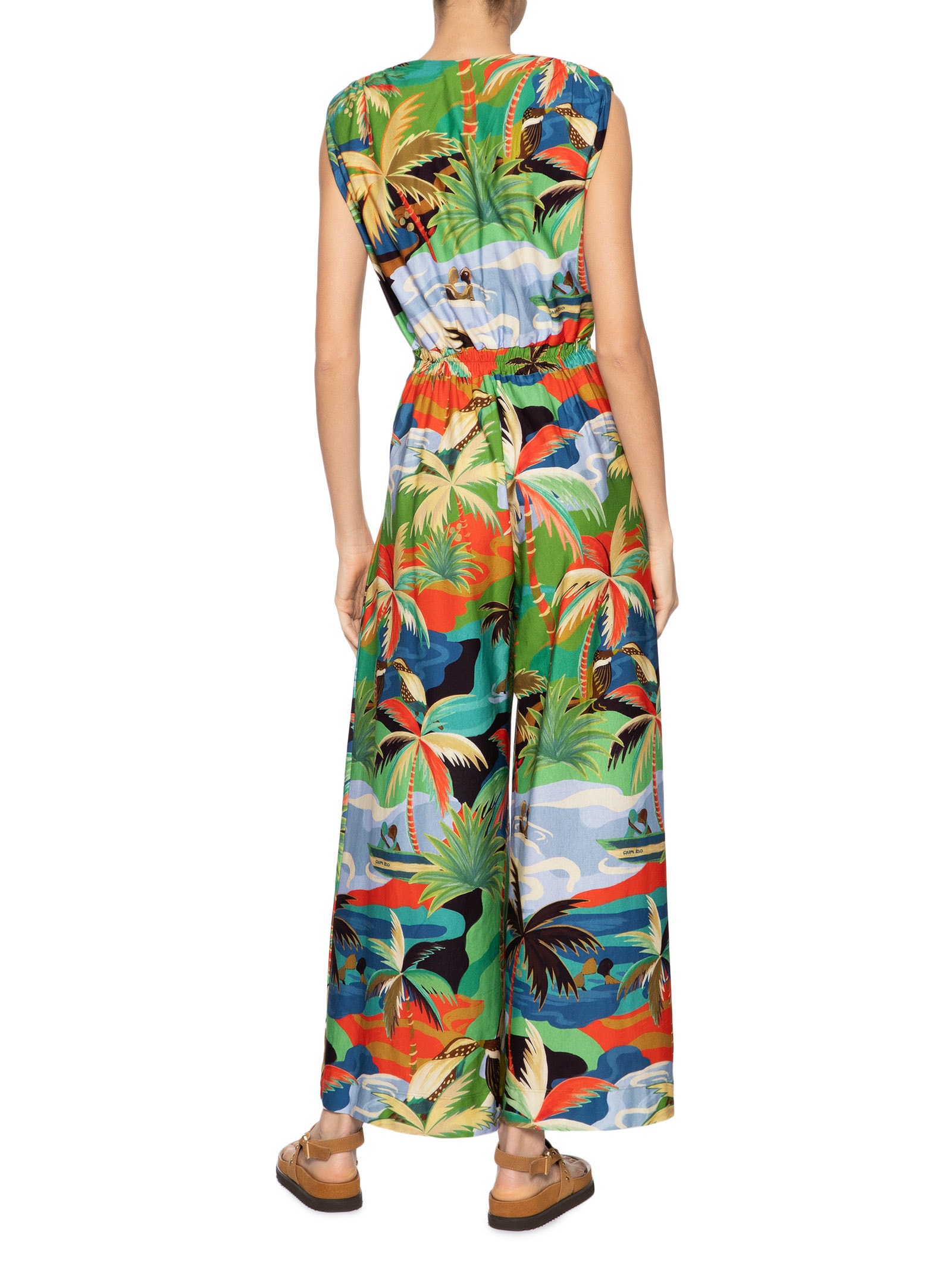 Macacão Feminino Pantalona Bem Querer Verde Farm