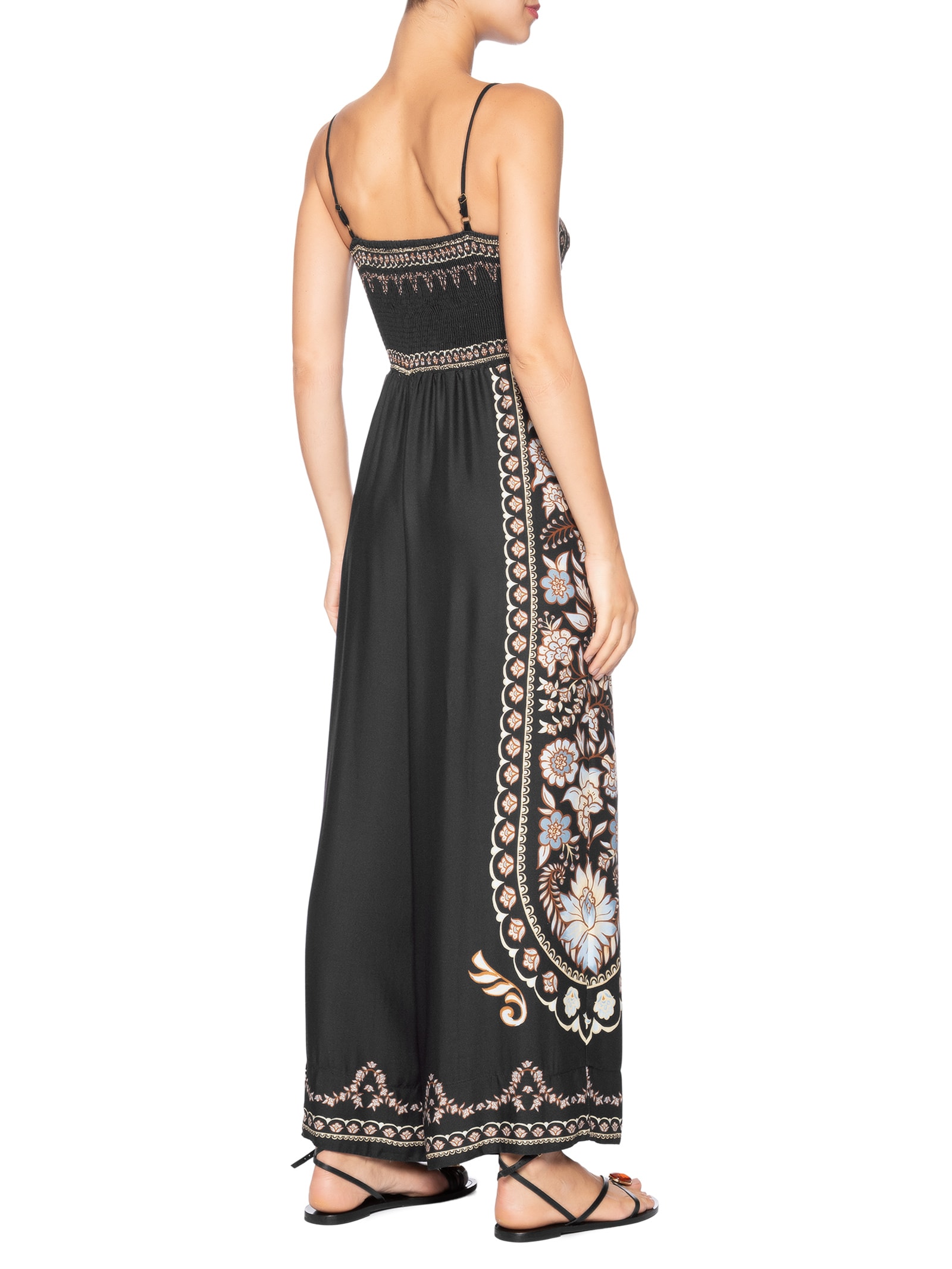 Macacão Feminino Pantalona Daniela Preto Farm