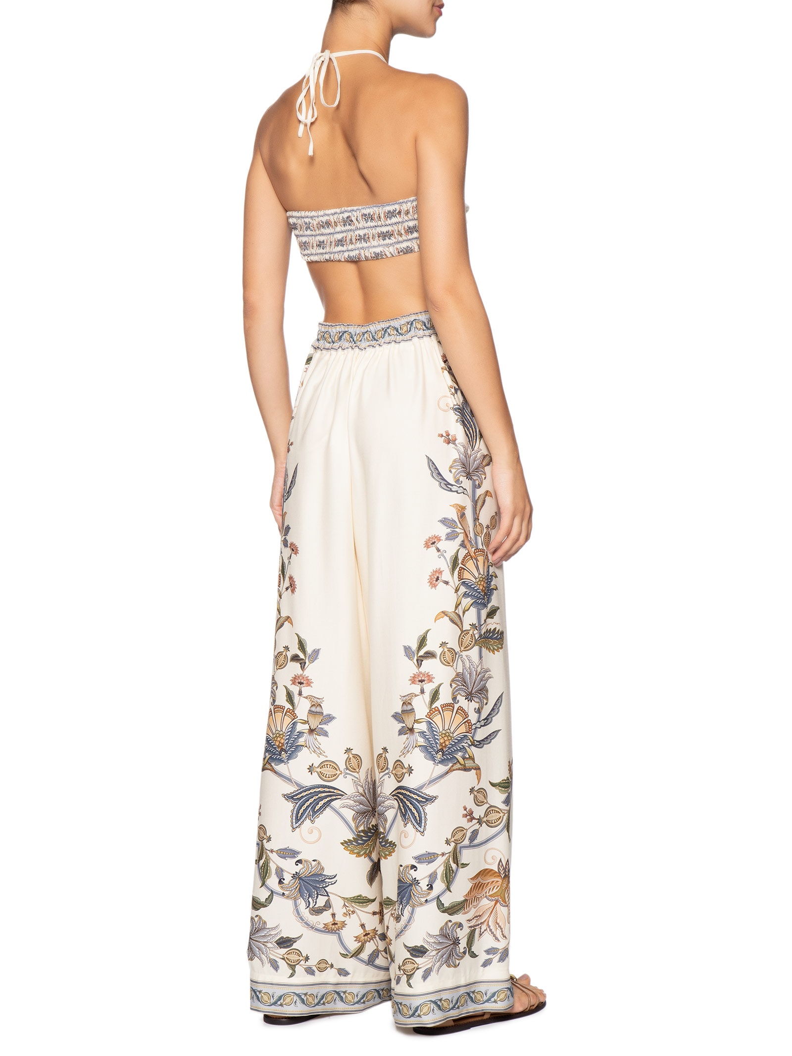 Macacão Feminino Pantalona Flor Do Deserto Off White Farm