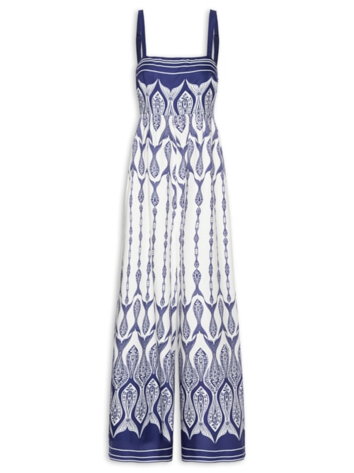 Macacão Feminino Peixe Correnteza – Azul